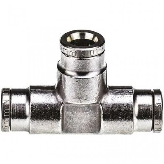 Переходник NORGREN 1006 Push In 6 мм Tube-to-Tube никелированный 2101981