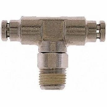 Переходник NORGREN Push In 8 мм - R 1/4 Male никелированная латунь 2102473