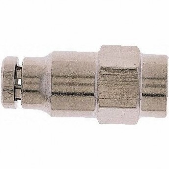 Переходник NORGREN G 1/8 Female на Push In 4 мм никелированная латунь 2102552